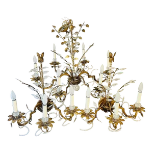 1940s Vaughan Belleville Chandelier and Sconces - Set of 3