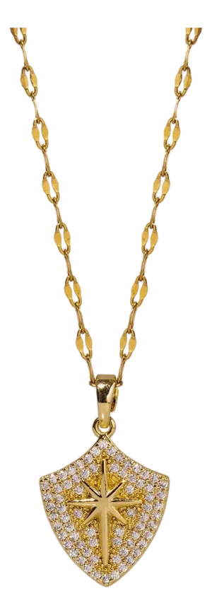 Celestial Compass Diamond & Gold Necklace