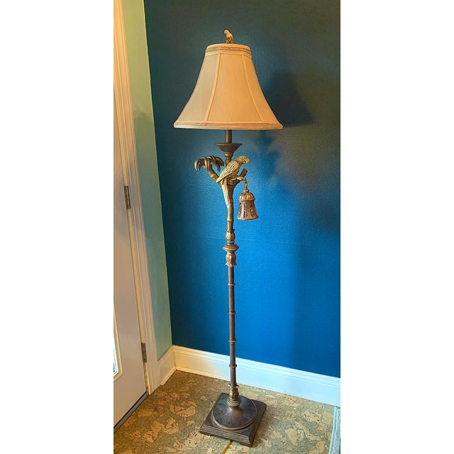 Vintage Frederick Cooper Faux Bamboo Parrot Floor Lamp Chairish