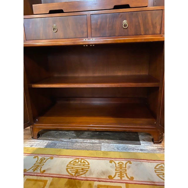 Wood 1970s Vintage John Widdicomb Imperial Style Armoire For Sale - Image 7 of 11