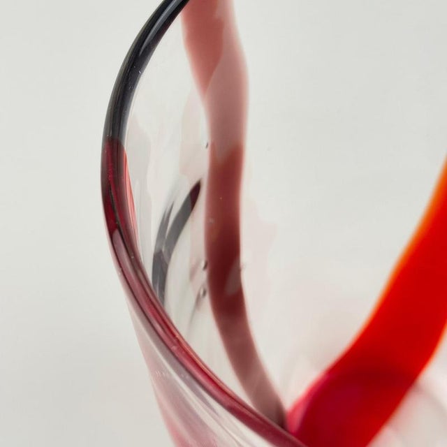 AVMazzega Murano Glass Vase by Fulvio Bianconi for A.V. Mazzega, 1950s For Sale - Image 4 of 11