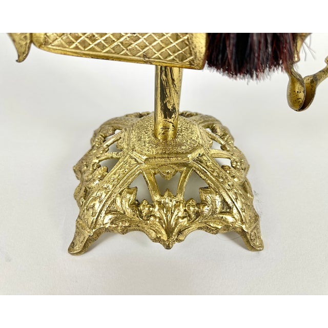 Vintage Bronze Fireplace Set, Set of 4 For Sale - Image 5 of 6