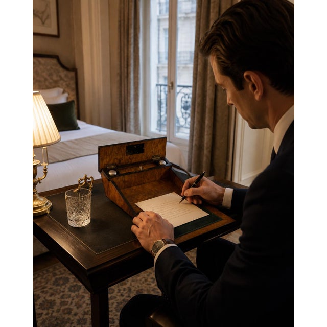 Brown Napoleon III Secretariat in Burr Walnut, 1880 For Sale - Image 8 of 14