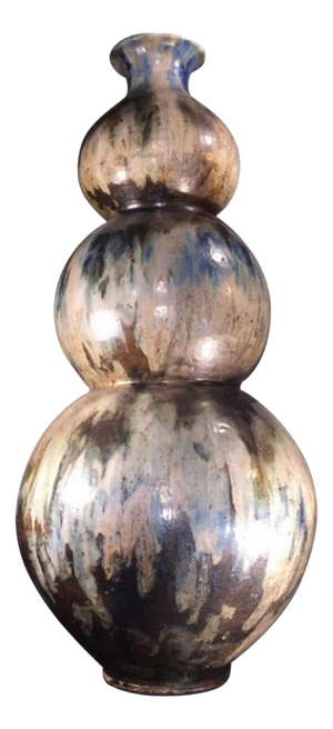 Art Deco Earthenware Vase by Roger Guerin, 1920s