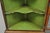 Antique English Adams Style Green Hand Painted Narrow Corner China Cabinet For Sale - Image 15 of 18
