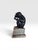 Metal Vintage Maitland-Smith Bronze Monkey Sculpture on Stone Pedestal For Sale - Image 7 of 12