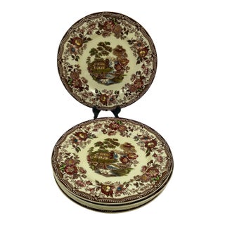 Vintage Royal Staffordshire "Tonquin" Dinner Plates by Clarice Cliff – Set of 6 For Sale