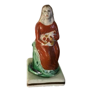 1800 English Georgian Staffordshire Pearlware Figure of Summer Prattware