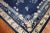 Textile Vintage Navy Chinese Peking Rug - 8'11" x 11'6" For Sale - Image 7 of 8