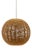 Large Vintage Jute Globe Pendant Lamp, 1960s For Sale