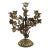 Vintage Gilded Gilt Gold Metal Candelabra Baroque Italian or Hollywood Regency For Sale