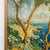 Cerulean Vintage Mid Twentieth Century Postimpressionist " Stupiste, Komiza " Framed Original Adriatic Seascape Impasto Oil Painting For Sale - Image 8 of 18