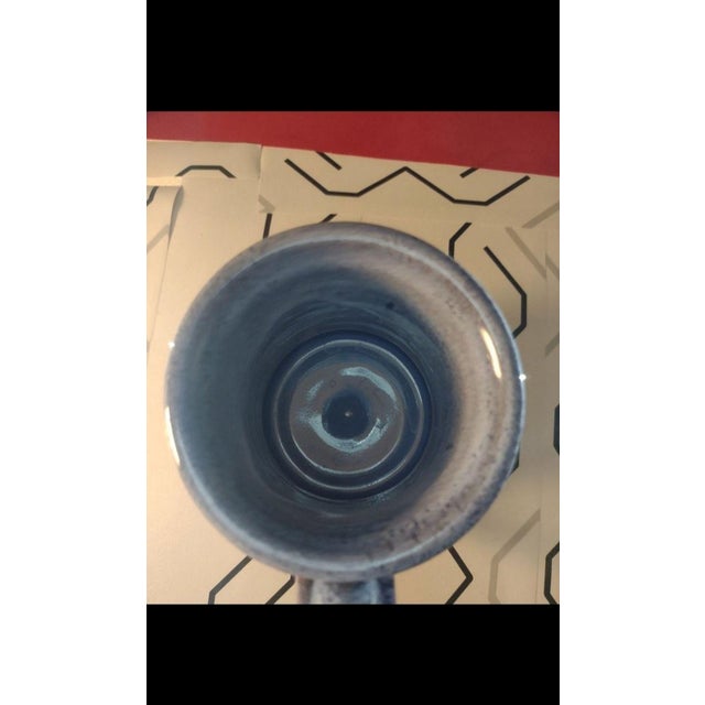 Deneen Pottery Richmond House Bed & Breakfast New Holland, Pennsylvania 10 Oz Mug - Stamped 2013 Hand Thrown Glazed Stoneware Purple Signed Coffee Cup For Sale - Image 4 of 5