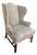 Ralph Lauren Home Devonshire Suede Wingback Chair For Sale