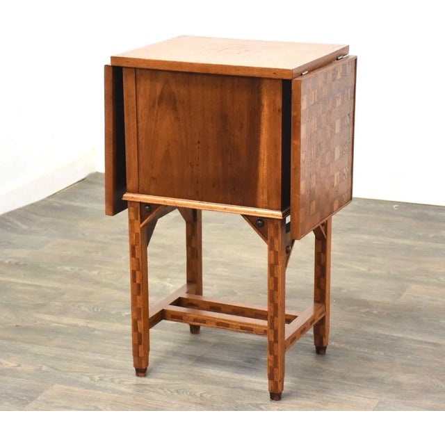 Early 1900s Refinished Antique Chess Game Table For Sale - Image 10 of 11