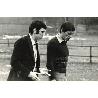 Agenzia Giornalistica Italia, Dino Zoff and Gigi Riva, Vintage Photograph, 1970s For Sale