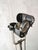 A vintage French theater spotlight by Lita, still standing on the rolling tripod it was originally built with, a genuinely...
