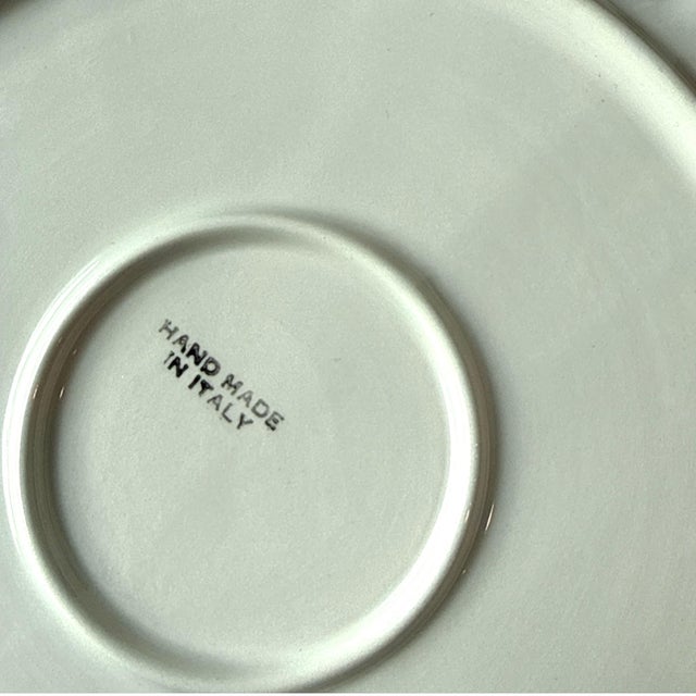 Set of 10 Rare Vintage Italian Hand-Made Coastal Seafood Plate Set For Sale - Image 10 of 11