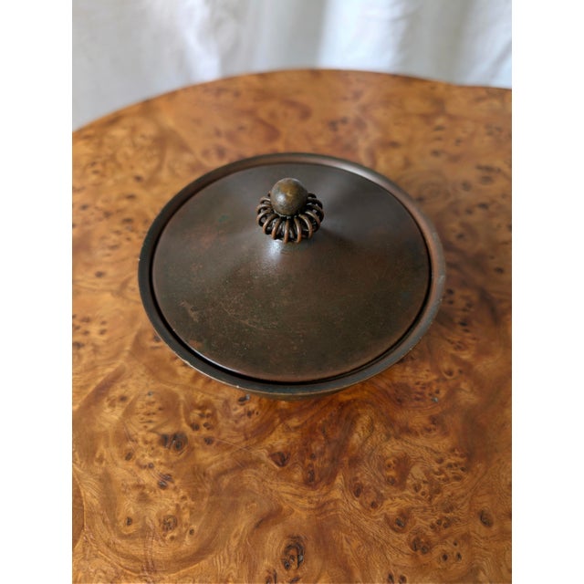Art Deco Bronze Pot by Just Andersen, 1930s For Sale - Image 6 of 10