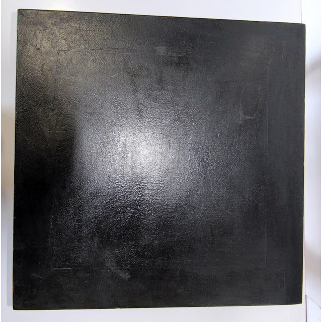 Modern Simple Black Lacquer Square Coffee Table Chairish