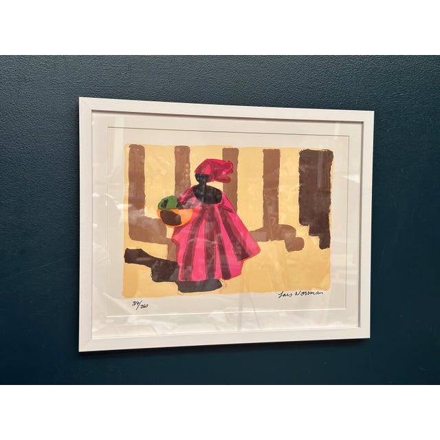 Lars Norrman, African Woman, 1950s, Lithograph, Framed For Sale - Image 16 of 18