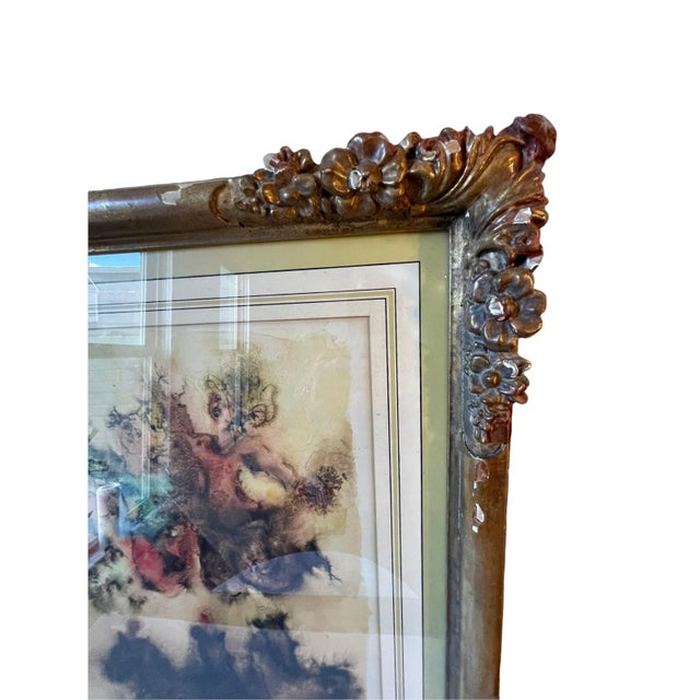 Mid 20th Century "Acrobats" Expressionist Figurative Limited Edition Lithograph by Chaim Gross, Framed For Sale - Image 6 of 13