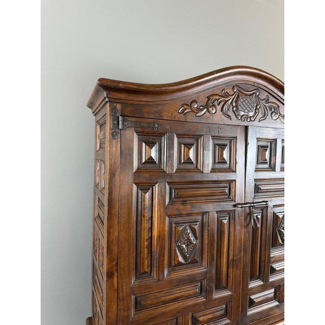 19th Century Neo-Renaissance Carved Wooden Writing Desk For Sale - Image 3 of 12
