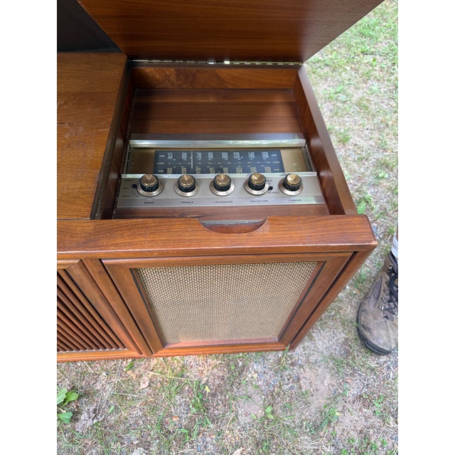 Wood Mid-Century Modern Drexel Declaration Stereo Console For Sale - Image 7 of 8