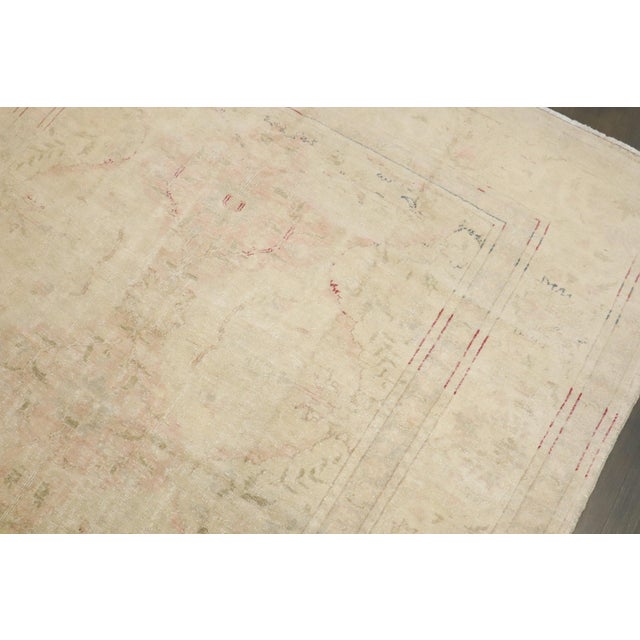 Textile Early 20th Century Zabihi Collection Turkish Mercerized Cotton Rug - 6'7" x 9'11" For Sale - Image 7 of 12