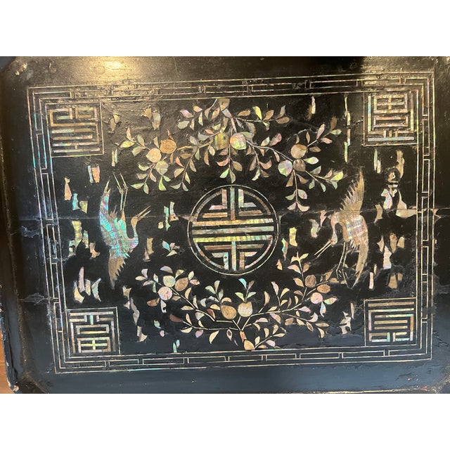 Brown Vintage Korean Soban Side Table For Sale - Image 8 of 14