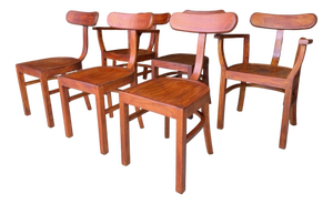 Vintage Art Deco Chairs by Lajos Kozma, 1930s, Set of 6