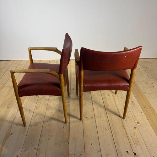 Brown Vintage Teak Dining Chairs by Villy Schou Andersen, Set of 4 For Sale - Image 8 of 9