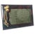 Early 20th Century Large Art Nouveau Picture Frame in Leather and Gilt Brass, 1900 For Sale - Image 5 of 13