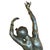 Metal Art Deco Bronze Flapper Girl Statue on Marble by Affortunato Gory For Sale - Image 7 of 10