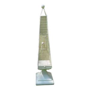 Mid Century Frederic Weinberg Attributed Obelisk Birdcage