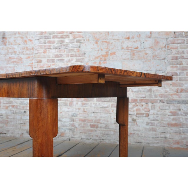 Art Deco Dining Set in Beech and Spruce, 1920s, Set of 5 For Sale - Image 3 of 10