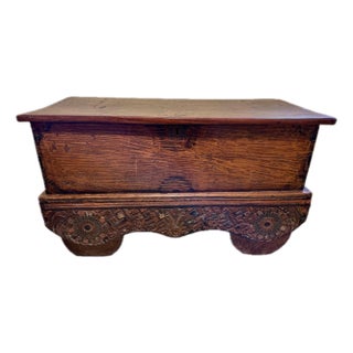 Antique Storage Chest With Wheels For Sale