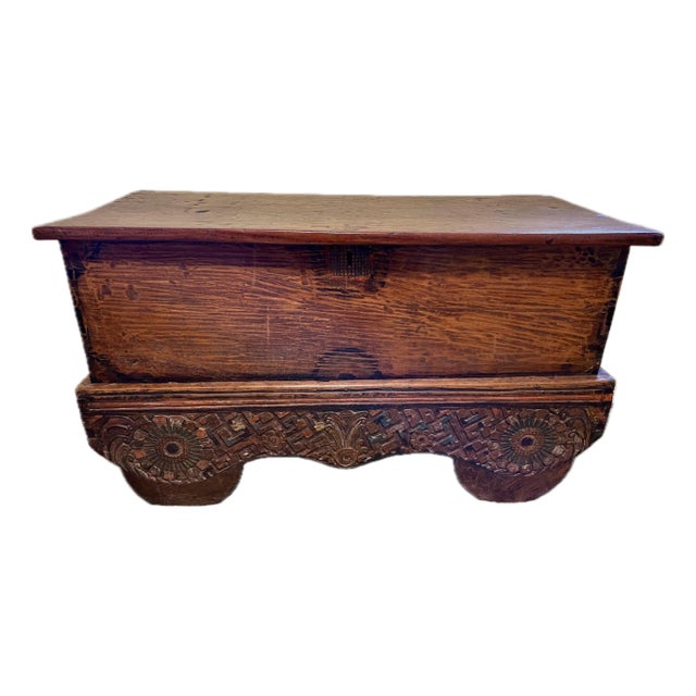 Antique Storage Chest With Wheels For Sale