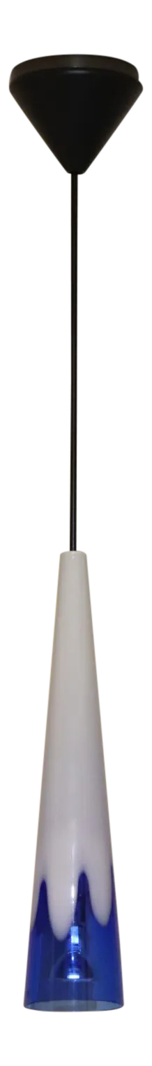 1980s Modern Itre Pendant Lamp White-Blue