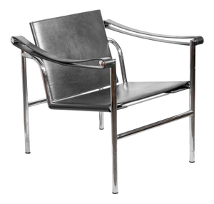 Vintage LC1 Chair in Leather and Steel by Le Corbusier, Italy, 1970s