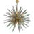 Modern Fontano Green Murano Glass & Brass Sputnik Chandelier For Sale