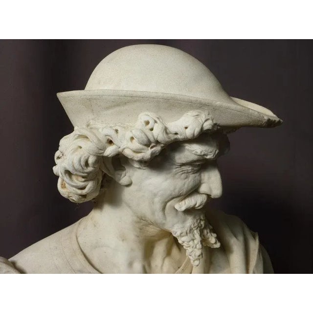 Antique Marble Sculpture by Benvenuti For Sale - Image 3 of 13