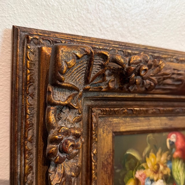 1940s 1940s Emil Kosa Jr. Oil Bird Painting For Sale - Image 5 of 10