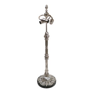 Silvered Bronze Arts & Crafts Table Lamp For Sale