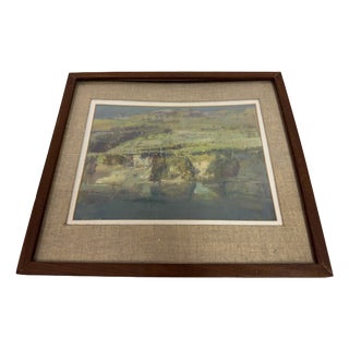 Fred Cuming, Landscape Painting, 1980s, Oil on Board For Sale