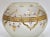 1900 - 1909 Bohemian Enameled Gilt Edge Satin Glass Punch Bowl with Lid and Spoon, 1900s, Set of 3 For Sale - Image 5 of 13