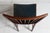 Wood Vintage Dining Chairs in Mahogany with Blue Leather Seats from Fritz Hansen A/S, 1940s, Set of 8 For Sale - Image 7 of 18