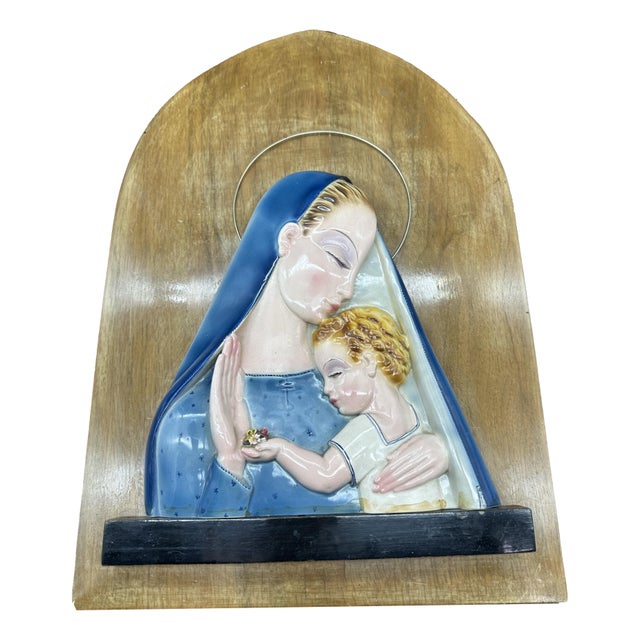 Madonna and Child by Tosin Tarcisio, 1920s-1940s For Sale - Image 12 of 12
