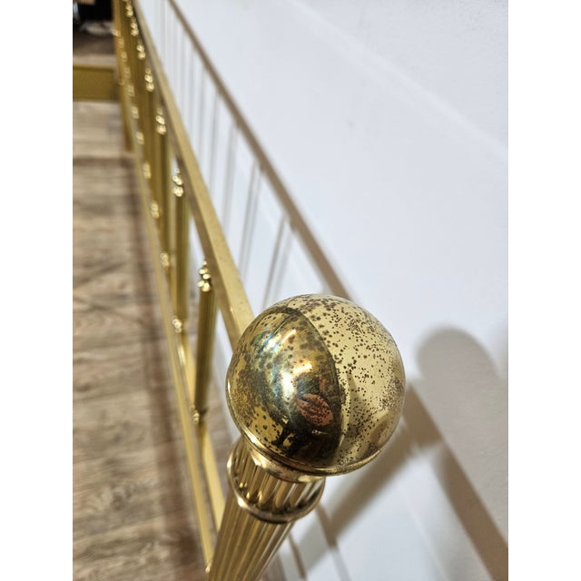 Vintage Brass Bed Frame For Sale - Image 11 of 15