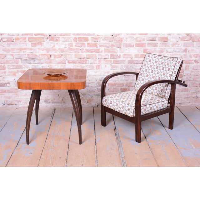 Czech Art Deco Adjustable Armchair in Beech from Thonet, 1920s For Sale - Image 16 of 17